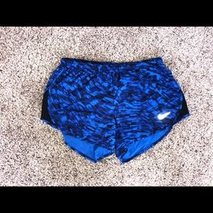 Cobalt blue and black nike running shorts!